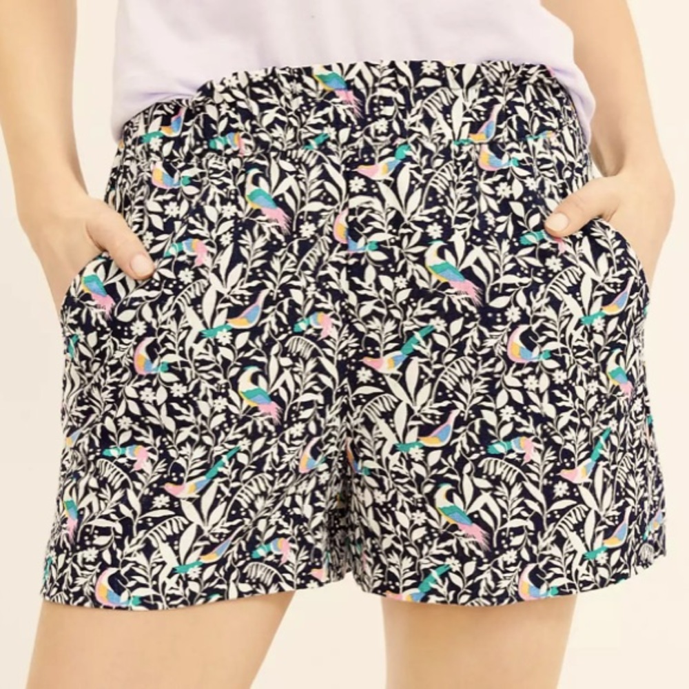 Colorful linen shorts, Loft size medium